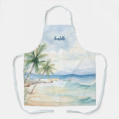 Tablier Nom des palmiers de plage (Recto)