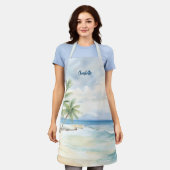 Tablier Nom des palmiers de plage (Porté)