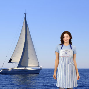 Tablier Nom du bateau Boussole Rose Ancre Naution 