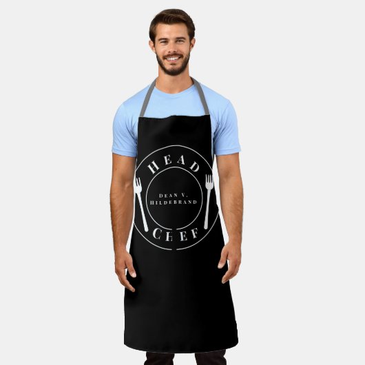 Tablier Nom du chef (Porté)
