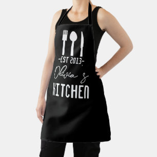 Tablier Nom du chef Monogrammé