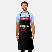 Tablier Nom du chef personnalisé Tabliers, Cuisine comme u (Porté)