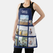 Tablier Nom du collage photo de famille personnalisée (Insitu)