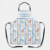 Tablier Nom du homard Monogram Nautical Beach Rental House (Recto)