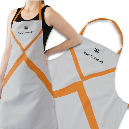 Tablier Nom du logo de la société promotionnelle Orange Ac