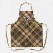 Tablier Nom du monogramme Brown terrestre (Recto)