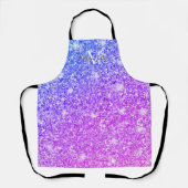 Tablier Nom du monogramme de la Parties scintillant rose e (Recto)