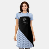 Tablier Nom du Motif du bloc de couleurs du logo de l'entr (Porté)