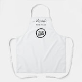 Tablier Nom du script de logo commercial personnalisé (Recto)