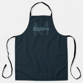 Tablier Nom éditable moderne (Recto)