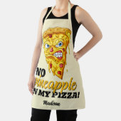 Tablier Nom et ingrédient personnalisés Pizza en colère (Insitu)