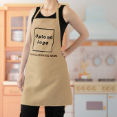 Tablier Nom et logo de l'entreprise sur le polyester Brown