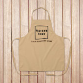 Tablier Nom et logo de l'entreprise sur le polyester Brown