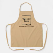 Tablier Nom et logo de l'entreprise sur le polyester Brown (Recto)