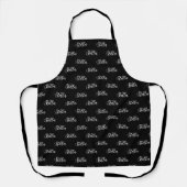 Tablier Nom extensible Noir (Recto)