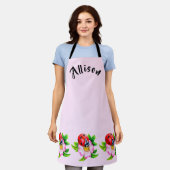 Tablier Nom féminin de la coccinelle rose (Porté)