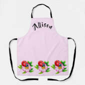 Tablier Nom féminin de la coccinelle rose (Recto)