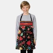 Tablier Nom floral mignon de l'enfant Cuisine (Porté)