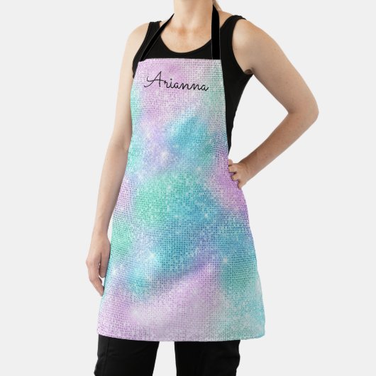 Tablier Nom Iridescendant personnalisé Kitchen Apron (Insitu)