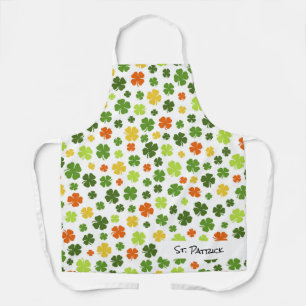 Tablier NOM Jour de la Saint Patrick Coloré Shamrock Amusa