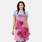 Tablier Nom Miriam personnalisable joli rose rose rose flo (Porté)