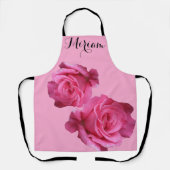 Tablier Nom Miriam personnalisable joli rose rose rose flo (Recto)