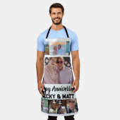 Tablier Nom moderne personnalisé 7 Anniversaire photo (Porté)