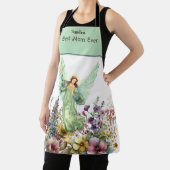 Tablier Nom monogramme Meilleure maman Jamais Floral Flowe (Insitu)