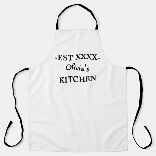 Tablier Nom personnalisé Apron, Personnaliser Apron (Recto)