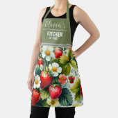 Tablier Nom personnalisé Apron pour maman, Boho Floral fra (Insitu)