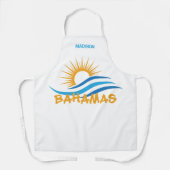 Tablier Nom personnalisé Bahamas (Recto)