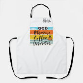 Tablier Nom personnalisé Barista Apron Pour Café Shop ou C (Recto)