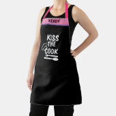 Tablier Nom personnalisé BBQ Baker's Kiss the Chef Funny (Insitu)