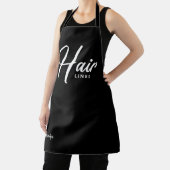 Tablier Nom personnalisé Black Hairstylist Apron (Insitu)