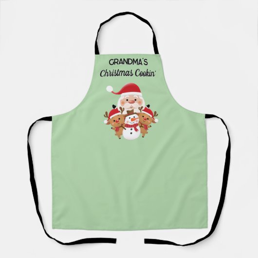 Tablier Nom personnalisé ! cadeau de Noël (Recto)