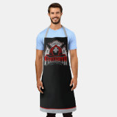 Tablier NOM PERSONNALISÉ Casque de pompier Secourt d'incen (Porté)