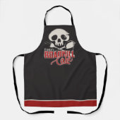 Tablier NOM personnalisé Cheeky Roadkill Café BBQ Grill (Recto)