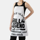 Tablier Nom personnalisé Chef légende grill (Insitu)