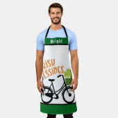 Tablier Nom personnalisé, Citations Irlandais Bénédiction  (Porté)