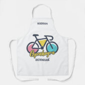 Tablier Nom personnalisé Copenhagen Danemark (Recto)