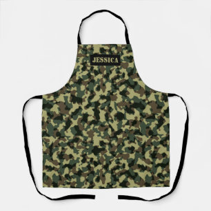 Tablier Nom personnalisé de la caméra verte