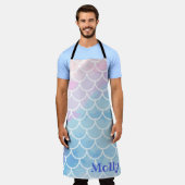 Tablier Nom personnalisé de la sirène  (Porté)