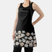 Tablier Nom personnalisé des Fleurs sauvages d'aquarelle (Insitu)