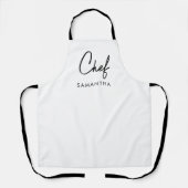 Tablier Nom personnalisé du chef (Recto)