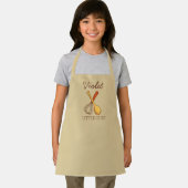 Tablier Nom personnalisé du petit chef mignon (Insitu)