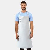 Tablier Nom personnalisé du script moderne (Porté)