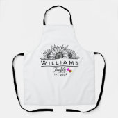 Tablier Nom personnalisé Famille Etabli Tablier, Couples (Recto)