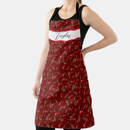 Tablier Nom personnalisé Just Cherries Motif (Insitu)