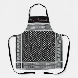 Tablier Nom personnalisé Keffiyeh palestinien