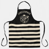 Tablier Nom personnalisé King of the Grill (Recto)